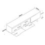 Hanah Home Soporte de TV D1 - 2472 Blanco y Nogal